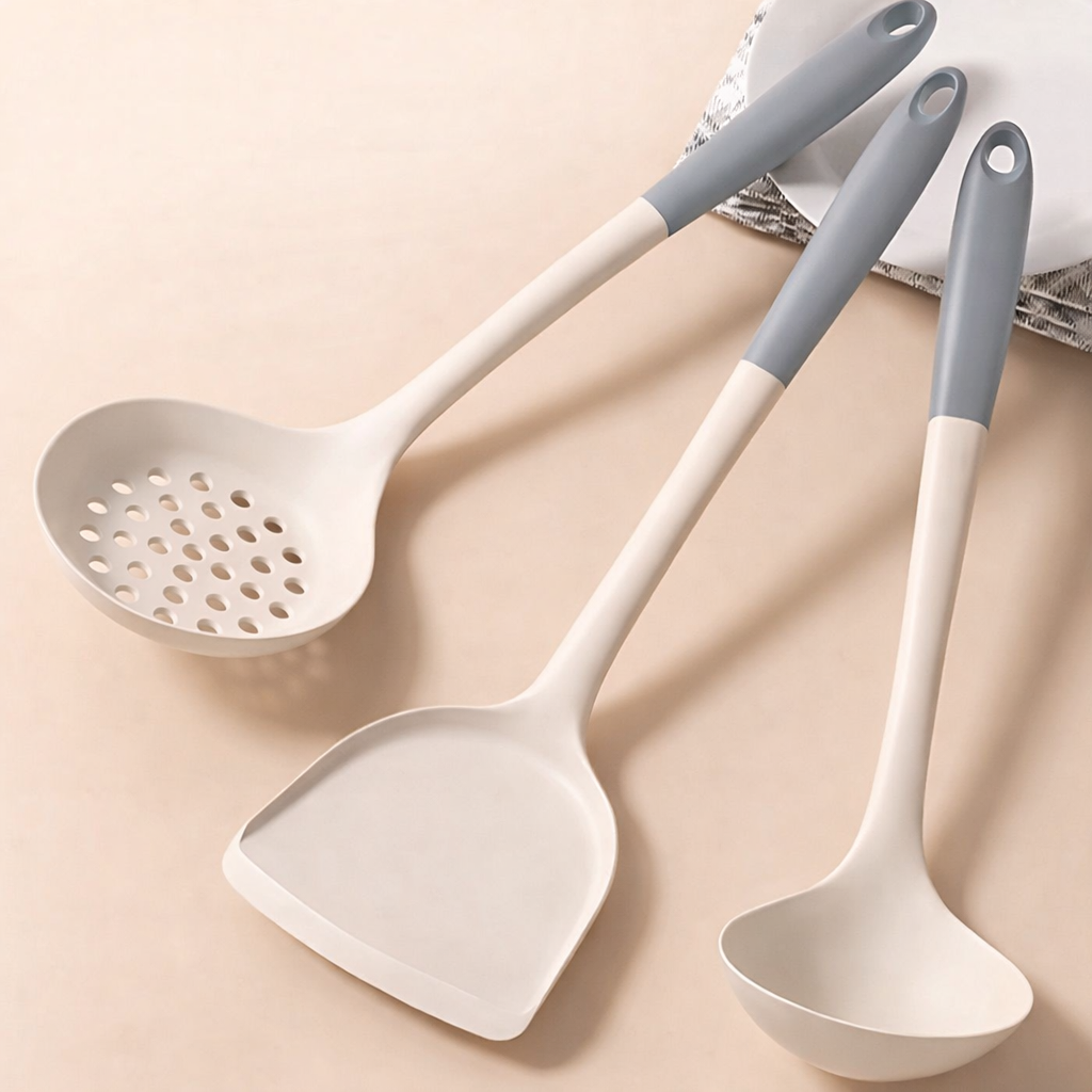 4‑teiliges Silikon-Küchenutensilien-Set